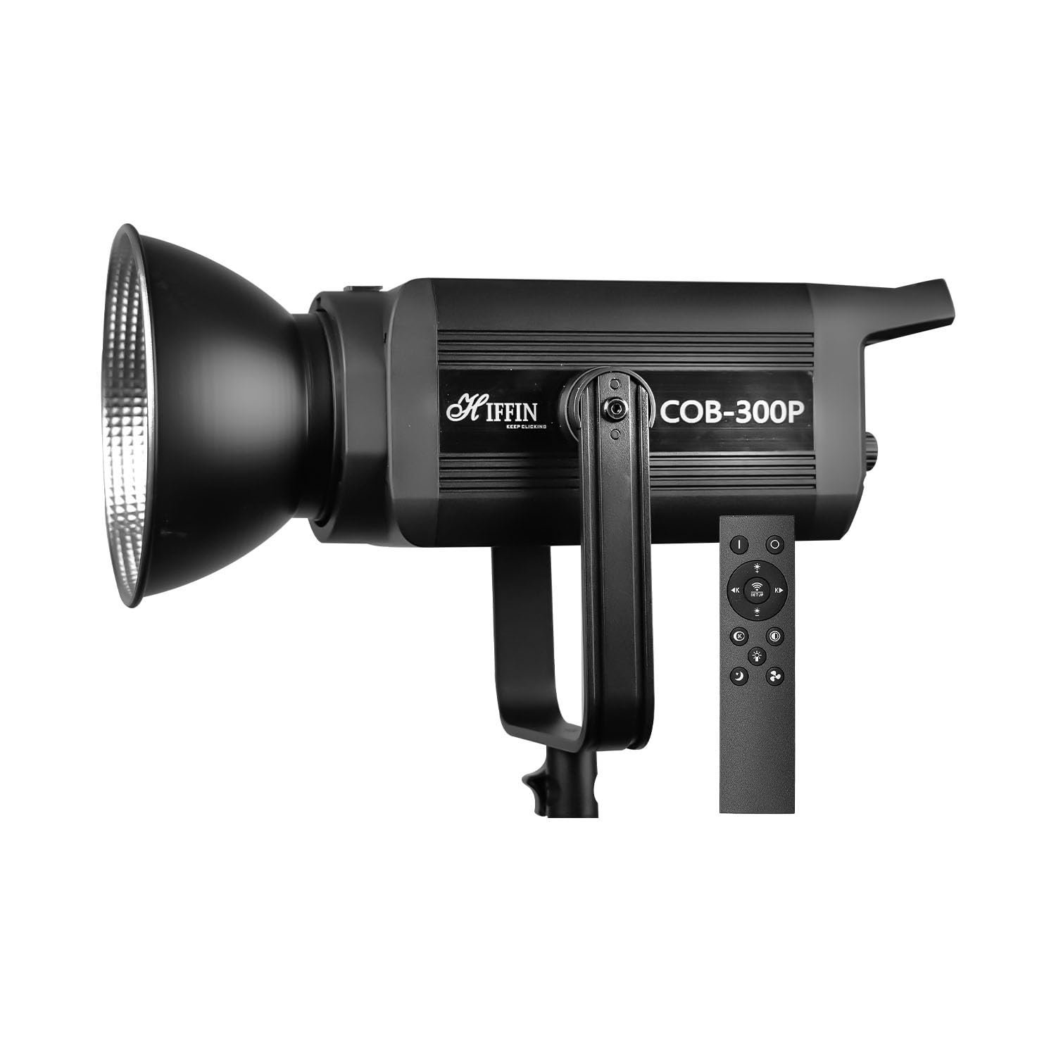 61Nf3ZxB8UL._SL1500_.jpg HIFFIN (COB-300P) 300W Professional Bi-Color LED Video Light with Remote Control - Image 1