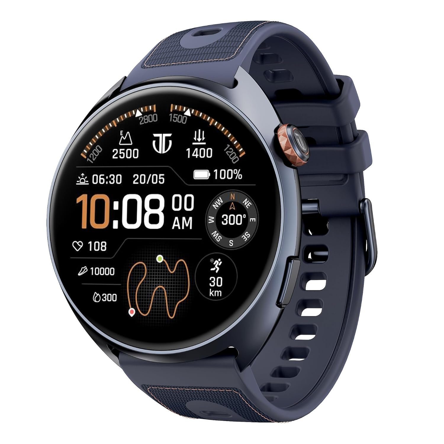 716xIruI4SL._SL1500_-1.jpg Titan Celestor 2.0 Smartwatch (Orion Blue) - Image 1